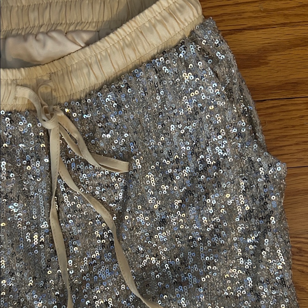 Silver Sequin Pants - image 5